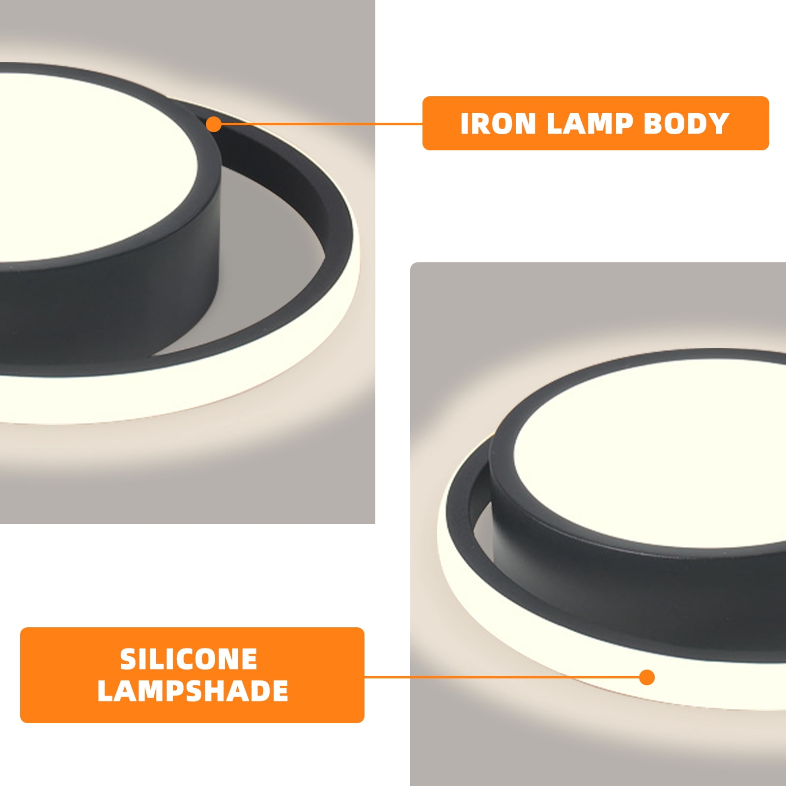 Modern Led Ceiling Light Round Ceiling Lamp Including Bulbs Warm Light 3000K Fixtures For Bedroom Kitchen Study Stair Hallway Small Aisle Lamp Corridor Light (Black)