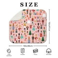 thumbnail image 4 of Pink Christmas Nutcracker Pattern Dish Drying Mat for Kitchen 1 Pack, Ultra Absorbent Microfiber Dishes Drainer Mats,16x18in(41x46cm), 4 of 6