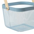 thumbnail image 4 of Fruit Colander Metal Material Comfortable Portable Handle Wear Resistant Practical Vegetable Drain Basket for Kitchen Blue, 4 of 5