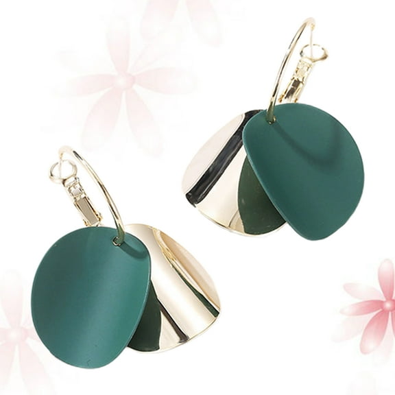 WHAMVOX Fashion Green Earrings for Women Perfect for Any Occasion and Outfit 1 Pair