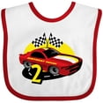 thumbnail image 3 of Inktastic Race Car 2nd Birthday Boys Baby Bib, 3 of 4