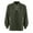 Green, variant on IROINNID Plain Long Sleeve Shirts for Men Leisure Cotton And Linen Shirt Medieval Retro Strapping Standing Collar Stage Top Underneath Shirt Top Clearance,Khaki