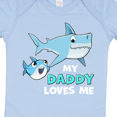 thumbnail image 4 of Inktastic My Daddy Loves Me with Cute Sharks Boys or Girls Baby Bodysuit, 4 of 5