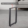 thumbnail image 4 of QinaQin Patas metálicas industriales para muebles, juego de 2 soportes de acero para mesa de comedor, escritorio, banco o proyectos DIY de sala y oficina, 4 of 8