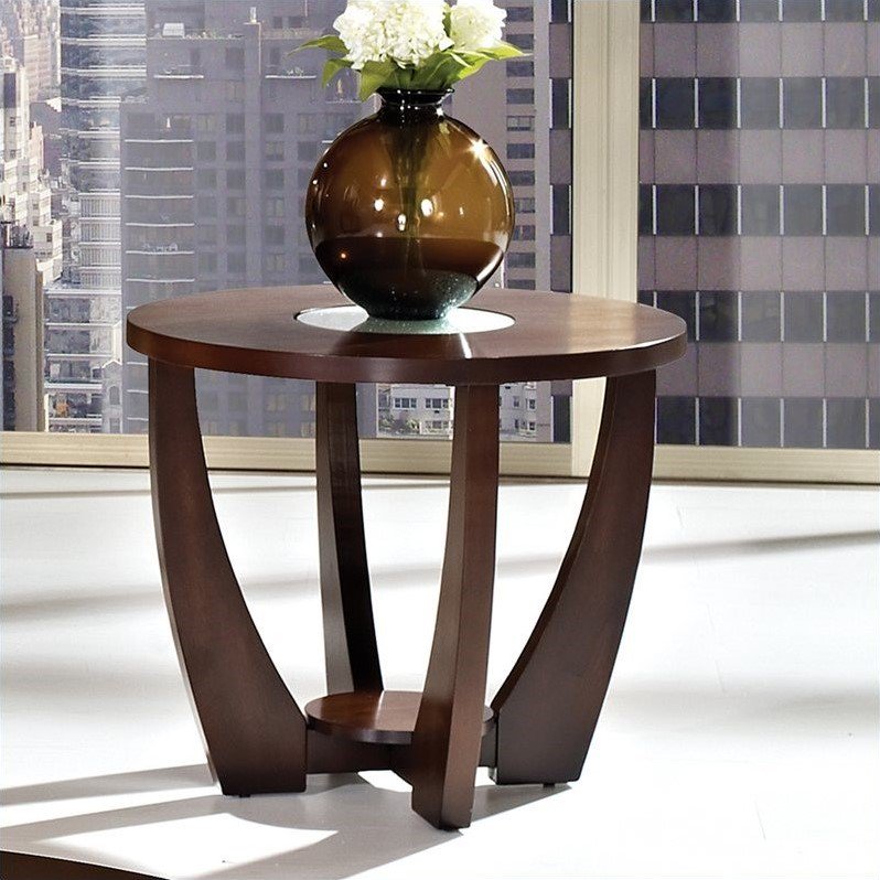Steve Silver Company Rafael End Table in Cherry