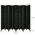 thumbnail image 3 of Hofitlead 8 Panel Room Divider, 5.6Ft Tall Room Dividers and Folding Privacy Screens,for Bedroom Home Office, Black, 3 of 8
