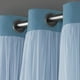thumbnail image 5 of Cortinas TOWN & COUNTRY LUXE Talia de doble capa 52 x 84 cm, color turquesa, 5 of 9