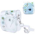 thumbnail image 2 of Transparent Protective Camera Bag，PVC Transparent Camera Bag，Detachable Cover with Adjustable Shoulder Strap Compatible with Instax Mini 11/9/8 Camera(Blue), 2 of 6