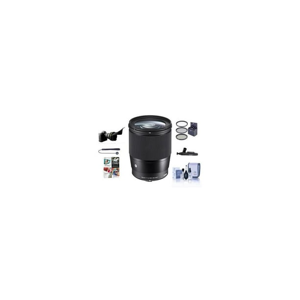 Sigma 16mm F 1 4 Dc Dn Contemporary Lens For Micro Four Thirds Black Bundle With 67mm Filter Kit Flex Lens Shade Cleaning Kit Capleash Ii Lens Walmart Com Walmart Com