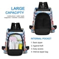 thumbnail image 6 of FORMRS Women's Travel Backpack Purse Anti-Theft Hidden Pockets Casual Shoulder Bag, Red Sailboats, 6 of 7