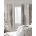 thumbnail image 3 of Beige Gray Blackout Curtains 39 Inches Long for Bedroom, Abstract Grunge Mottled Neutral Texture Thermal Insulated Room Darkening Black Out Window Curtain Panels Grommet Drapes for Living Room, 3 of 8