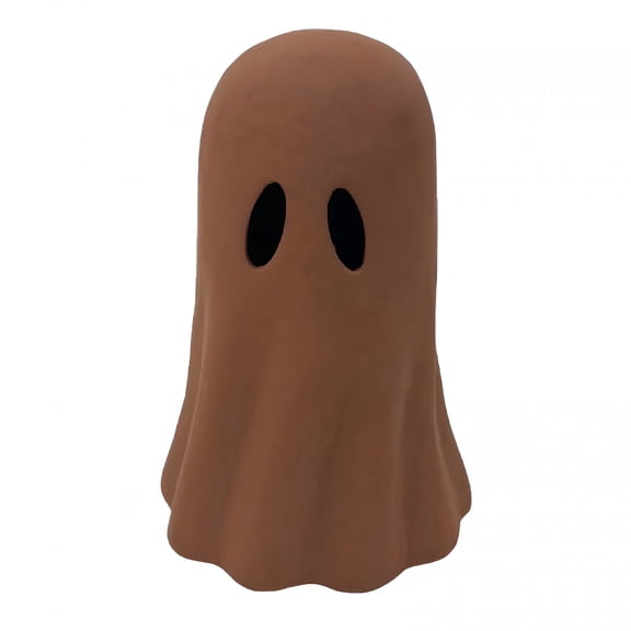 XIBUFE Halloween Paper Mache Ghost Tabletop Decoration,Paper Mache Ghost Tabletop Decoration,3.94" Halloween Indoor Decor Brown