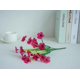 thumbnail image 1 of Hierba primaveral de cinco cabezas Flor artificial violeta falsa Flor de plástico Decoración de boda Hotel Oficina, 1 of 6