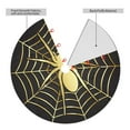 thumbnail image 2 of Yiaed Gold Spider On The Web Print Christmas Tree Skirt , Tree SkirtsTree Mat for Christmas Winter Holiday Indoor Decorations-48", 2 of 7