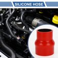 thumbnail image 2 of Unique Bargains 1 Set 60mm/2.36"-76mm/2.99" 102mm/4.02" Length Red Car Silicone Hose with Clamps Hump Hose Coolant Hose Universal, 2 of 7