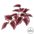 thumbnail image 3 of Vickerman 12" Artificial Red Begonia Hanging Bush, 3/Pk, 3 of 3