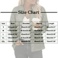 thumbnail image 2 of cocolona Womens Casual Long Sleeve Lapel Jacket Coat Button Down Cropped Shackets with Pockets S-2XL, 2 of 7