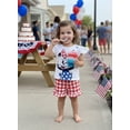 thumbnail image 2 of Disney Minnie Mouse Toddler Girls 2 Piece Pajama Short Set Red Gingham Gauze Summer Sleepwear Outfit, 2 of 8