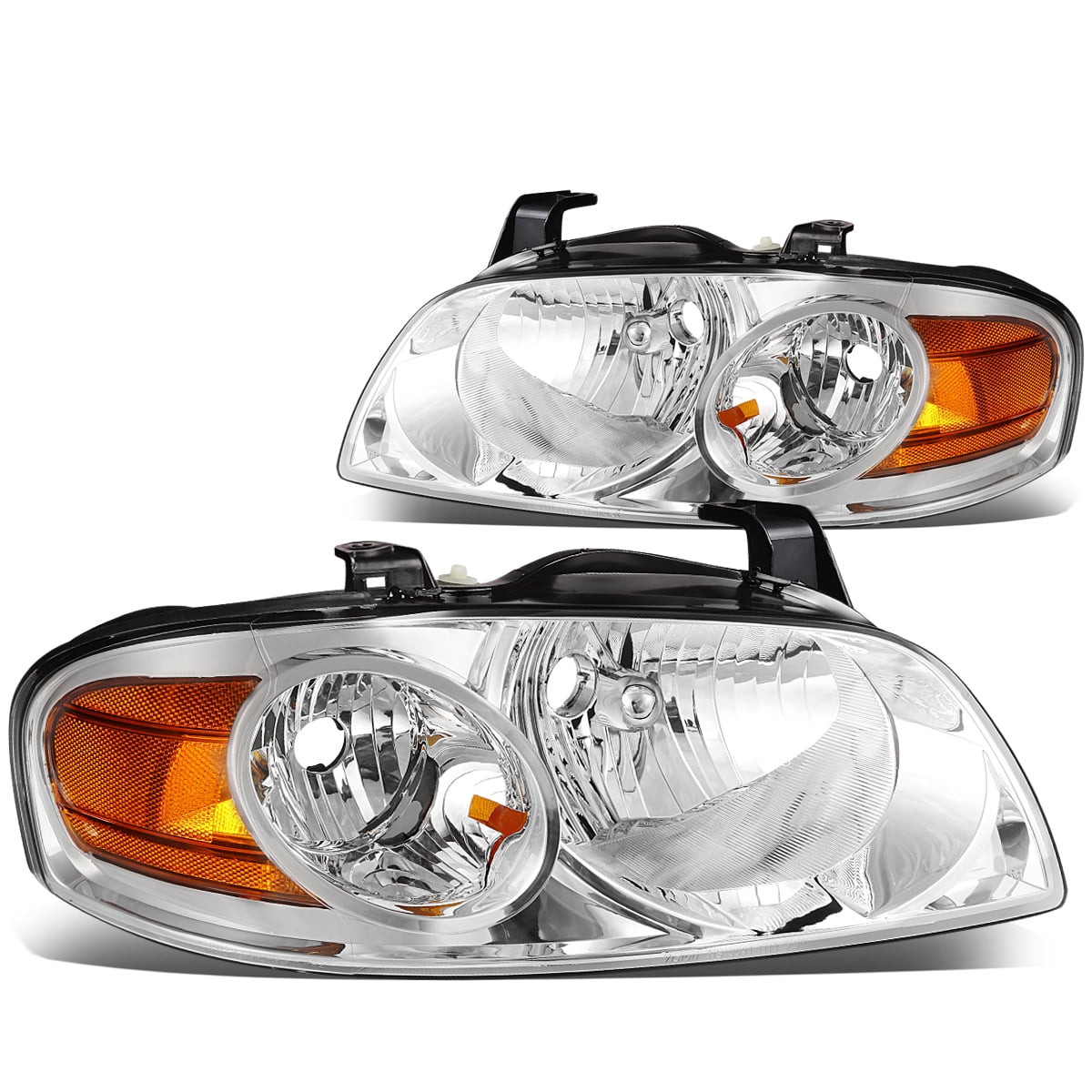 For 2004 to 2006 Nissan Sentra Headlight Chrome Housing Amber Corner