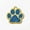 Blue, variant on Monebena Personalized Dog Tag Custom Engraving of Content for Your Pet's Name and Information Cute Paw Shaped Pet Id Tag Dog Footprint Gold
