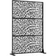 thumbnail image 3 of Historyli Mampara de privacidad metálica QinaQin de 182 x 120 cm,divisor decorativo independiente,mampara de privacidad de altura extendida para jardín con base estable,vidrio triturado., 3 of 8