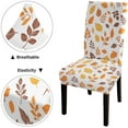 thumbnail image 4 of Fall Dining Chair Slipcovers Set of 6 Maple Leaf Autumn Stretch Removable Washable Slipcovers for Dining Room Hotel Kitchen, 4 of 7