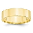thumbnail image 4 of 10K Yellow Gold 6mm Light Weight Flat Band Ring Size 9, 4 of 7