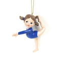 thumbnail image 5 of Kurt Adler Blue and Red Gymnast Girl Christmas Ornaments 4.25", 5 of 5
