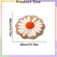thumbnail image 2 of Flower Area Rug Non Round Floor Mat for Bedroom Bathroom & Nursery Soft Absorbent Machine Washable Carpet for Kids Room & Dorm Decor, 2 of 8