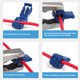 thumbnail image 3 of Riwesomey Terminal de crimpado de cable eléctrico, empalmes aislantes para electricista, conectores de Cable, accesorios de conexión de Herramientas eléctricas Azul, 3 of 6