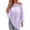 Purple, variant on Sheer Beach Cover Ups for Women Solid-Colo Loose Fit Through Asymmetrical Knit Poncho Tops Beach Lightweight Sun Tunic Top(White.)