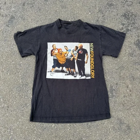 2001 New Found Glory Summer Tour Concert Black FUll Size Tee Shirt OM767