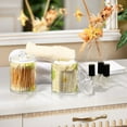 thumbnail image 7 of Yellow Lotus Garden Cotton Swabs Cans Translucent Plastic Canisters Dustproof Lid for Bathroom Storage, 7 of 7