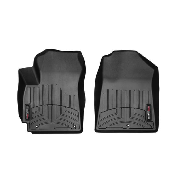 WeatherTech Custom Fit FloorLiners compatible with 2020-2025 Kia Soul - 1st Row (Driver & Passenger), Black