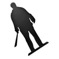thumbnail image 3 of Tabletop Shadow Figures, Metal Powder Coating Scratch Resistant Horror Movie Character 6 Inch Tall Multifunctional Silhouette Killers for  Yard Decor, 3 of 8