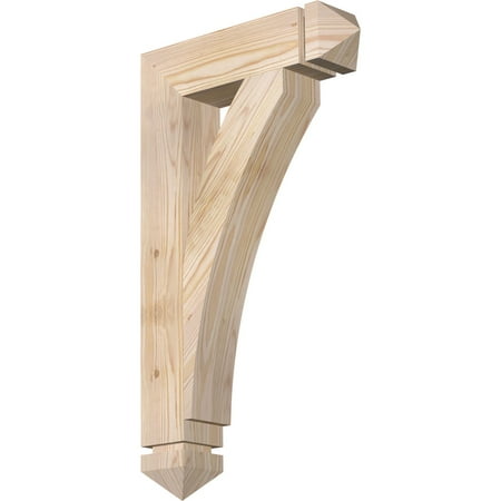 

Ekena Millwork 3 1/2 W x 16 D x 28 H Thorton Arts & Crafts Smooth Bracket Douglas Fir