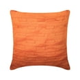 thumbnail image 1 of Orange Pillow Cases, Pintucks Textured Pillow Covers, 18x18 inch (45x45 cm) Pillows Cover, Square Silk Pillow Covers, Modern Throw Pillows Cover, Solid Color - Orange Ocean, 1 of 3