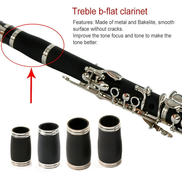 Clarinet Tuning Tube Professional Two Section Clarinets Accessories B Flat Pipe Wind Instrument Part Spare Parts Playing Fitting 58mm