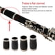 thumbnail image 5 of Sonducket Tubo de afinación para clarinete Repuestos de tubo plano profesional de secciones B Accesorios para instrumentos musicales 65mm, 5 of 6