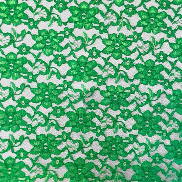 Raschel Lace Fabric 60 Wide Polyester French Floral By The Yard Kelly Green Walmart Com Walmart Com