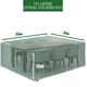 thumbnail image 2 of Funda para muebles, funda para silla y mesa rectangular para exteriores, impermeable y a prueba de polvo, con sujetadores, 2 of 5
