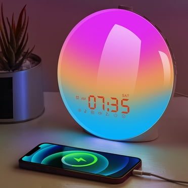 MEETCRAFTS Wake up Light  360 ° LED Screen Sunrise Sunset Simulation Alarm Clock  MTC01