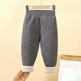 thumbnail image 4 of Busydd Boys Girls Pants 4-16 Years Winter Thermal Fleece Toddler Pants Casual Comfy Solid Color Elastic Bottom Kids Clothes 5-6 Years, 4 of 7