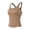 Walnut Brown (Fixed Cup), variant on Yoga Wake-up Warm Training Fitness Sports Vest, Green Sand Ash (Fixed Cup) - XL