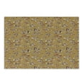 thumbnail image 1 of Ocean Cutting Board, Pattern of Fish Shells Starfish Sea-Horse Water Creatures Sea Life Illustration, Decorative Tempered Glass Cutting and Serving Board, Small Size, Mustard Brown, by Ambesonne, 1 of 1