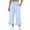 Blue-a, variant on High Waist Plaid Pans for Women Casual Linen Loose Fits Trousers with Pocket Wide Leg Fashion Vacation Long Pants,Blue,L