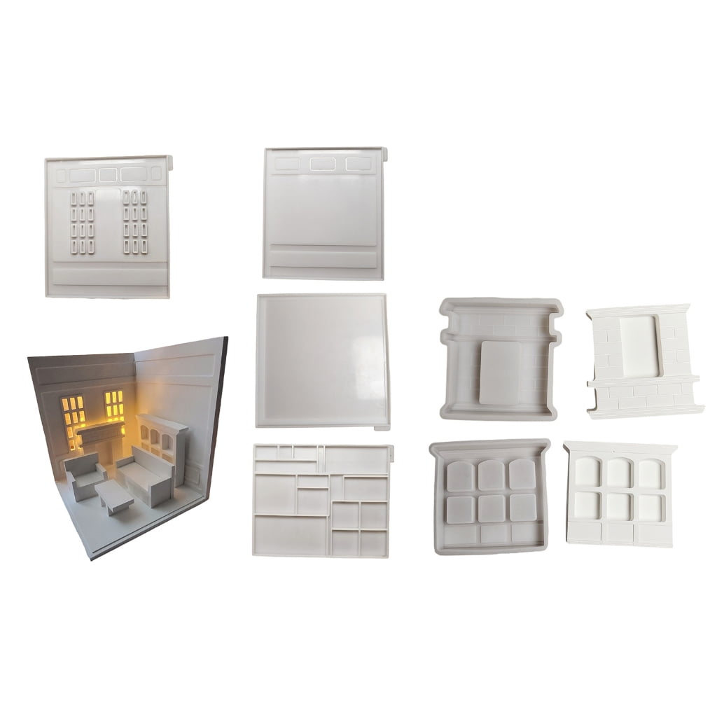 AOOOWER Furniture Resin Tray Sturdy Silicone Mold Easy Release Dishes Molds for Crafting Jewelry Holders and Decorative Plates