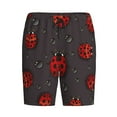 thumbnail image 4 of Fotbe Red Ladybugs Pajama Shorts for Men, Men's Pajama Bottoms, Sleepwear,Short Pajama Pants-4X-Large, 4 of 9