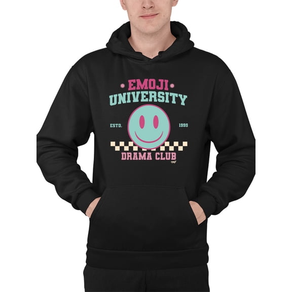 Emoji University Drama Club - Retro Smile Emoji Men's Hoodie