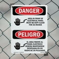 thumbnail image 4 of Electrical Panel Keep Clear Bilingual OSHA Danger Aluminum Sign 14 Inch x 10 Inch - 5 Pack, 4 of 8